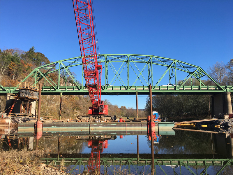 CEI services being rendered during replacement construction of the John Blue Bridge