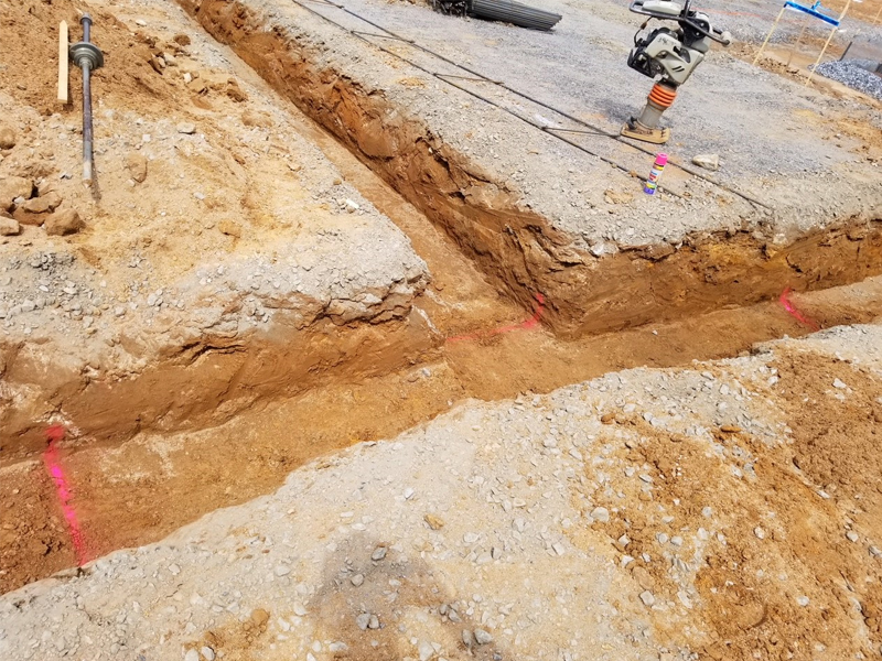 Picture of active construction being performed at the Burke County Detention Facility.