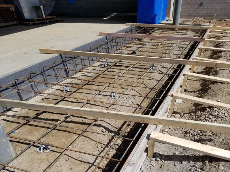 Picture of active construction being done to the Burke County Detention Facility.