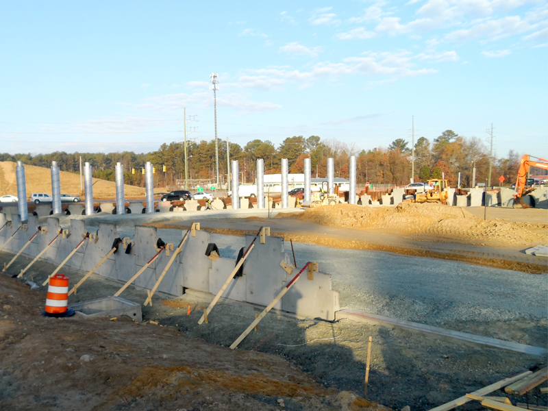 Construction on the NCDOT Fayetteville Outer Loop