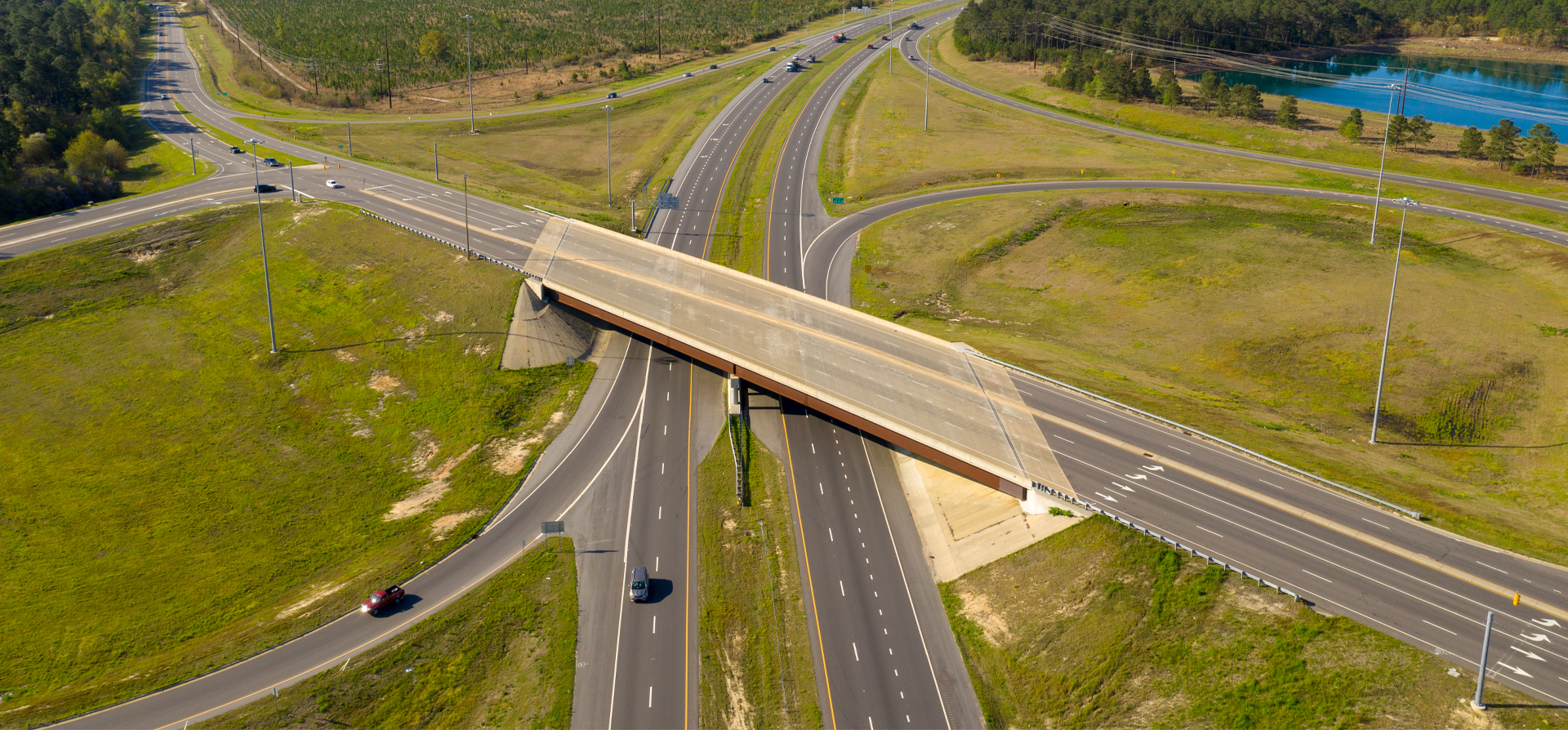 Aerial photo of the NCDOT Fayetteville Outer Loop