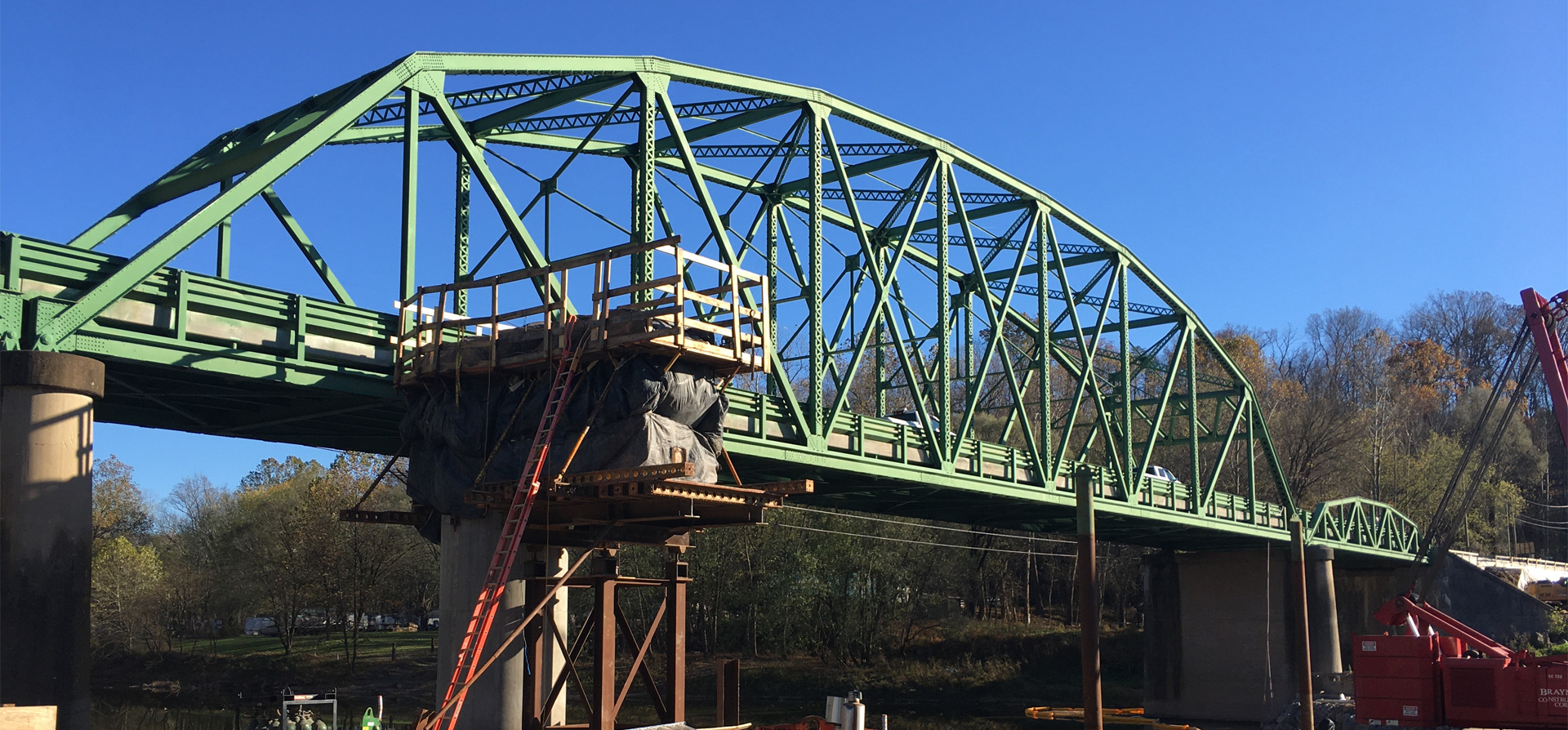 CEI services being rendered during replacement construction of the John Blue Bridge