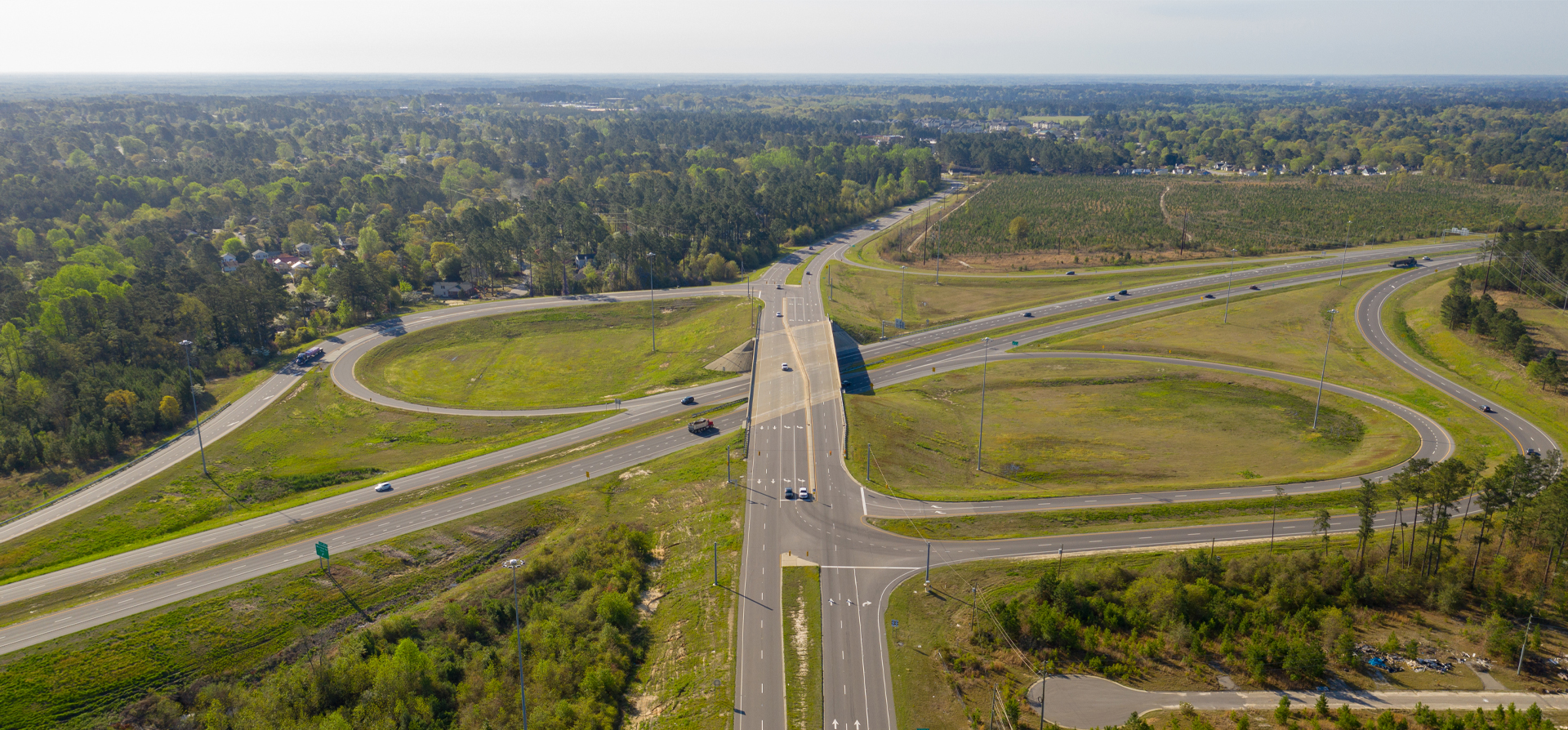Aerial view of the NCDOT Fayetteville Outer Loop
