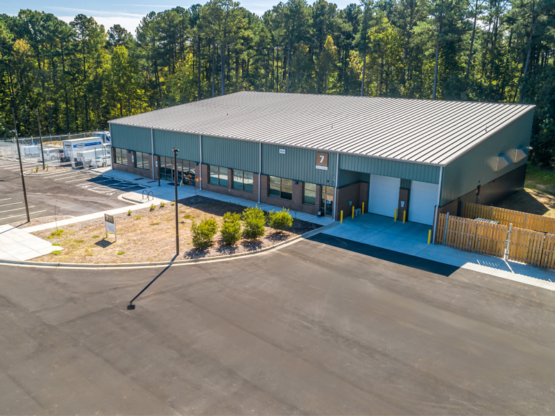 Angled photograph of the Durham Tech Facility