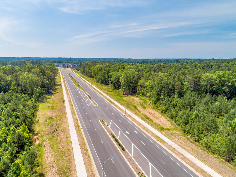photo of the McCrimmon Parkway and the surrounding landscape